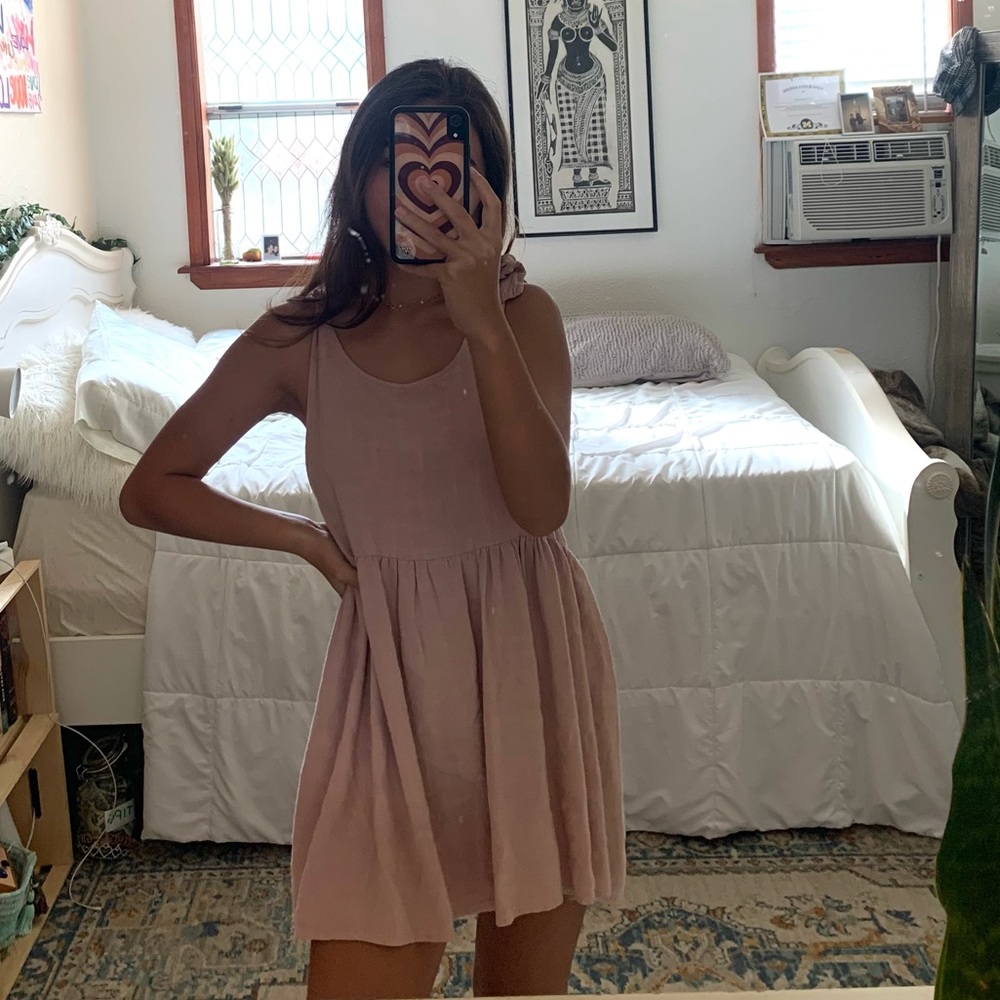 Pretty pink babydoll dress